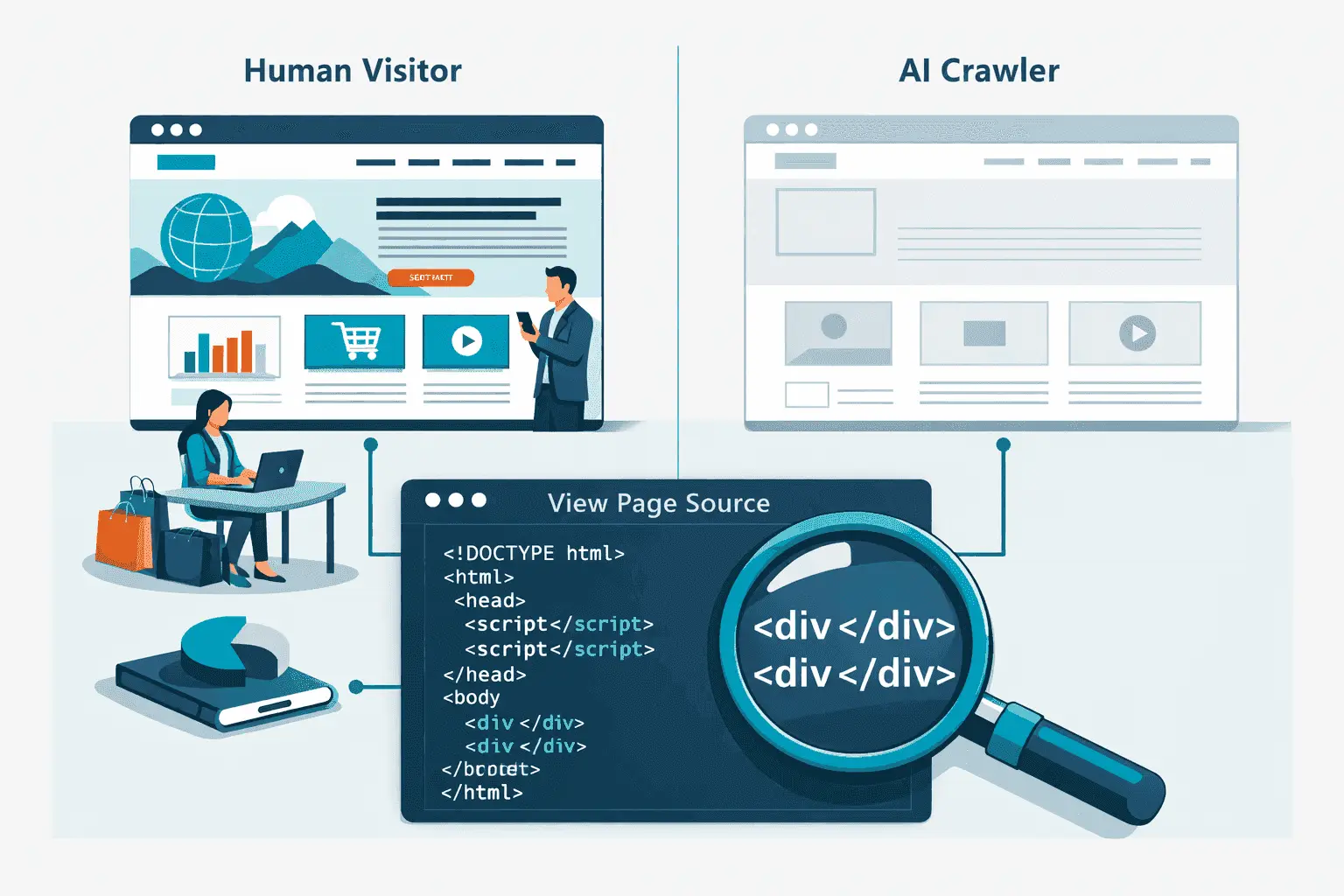 AI Crawler vs Traditional Search Crawler Architecture
