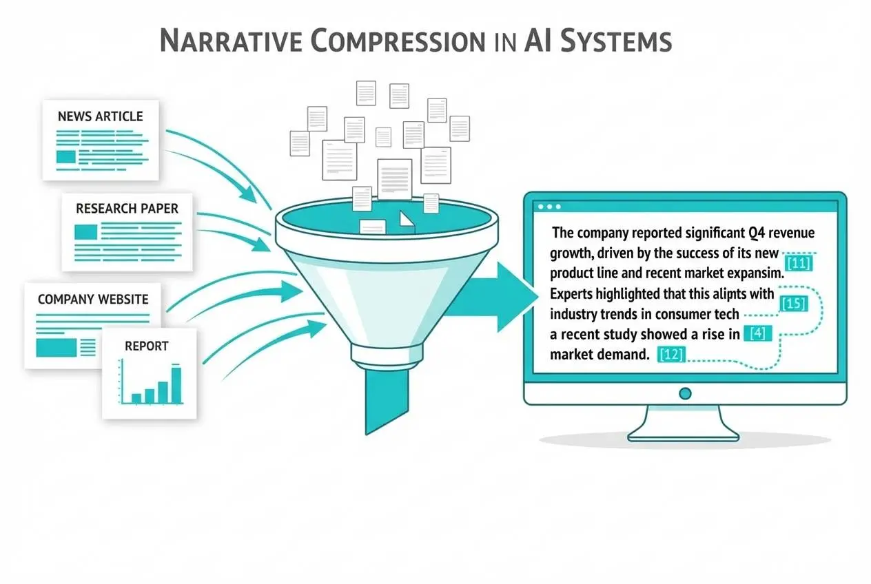 Narrative Compression in AI Systems