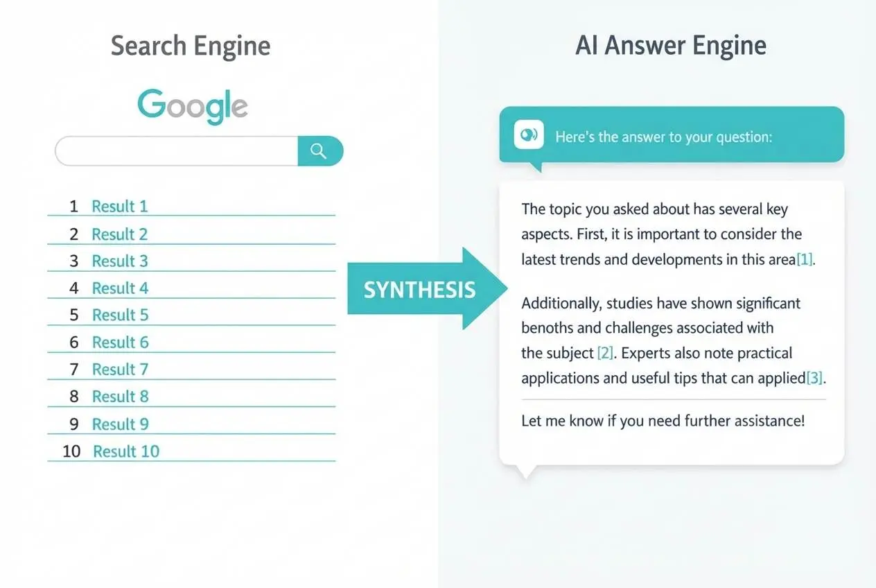 Search Engine vs AI Answer Engine